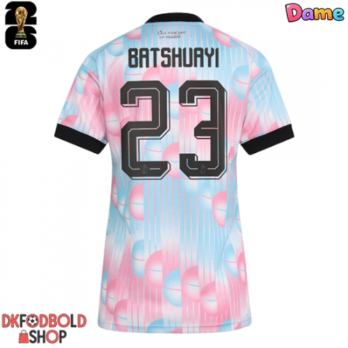 Belgien Michy Batshuayi #23 Udebanetrøje Dame VM 2026 Kort ærmer